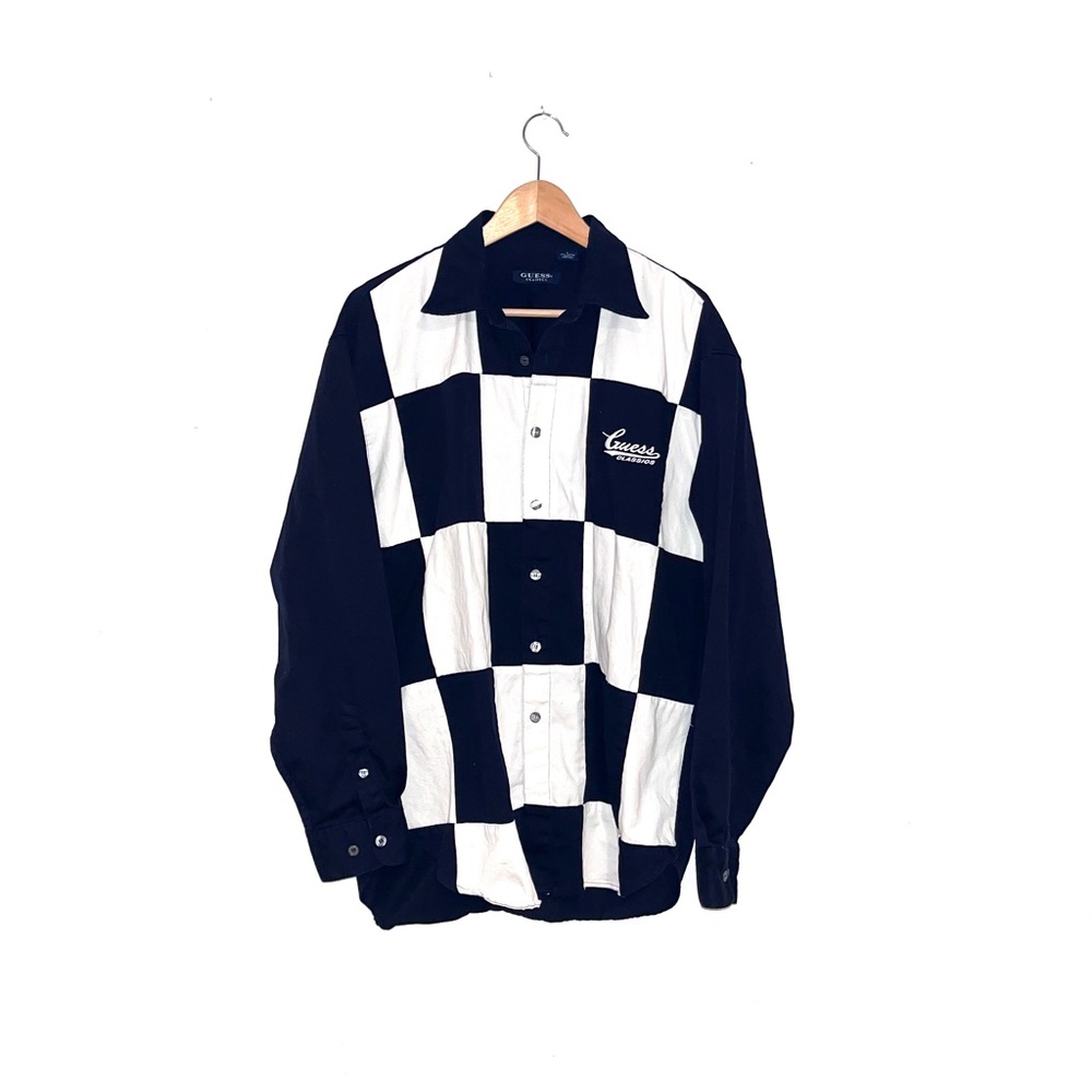 Guess Classic Checkerboard Button-Up Shirt